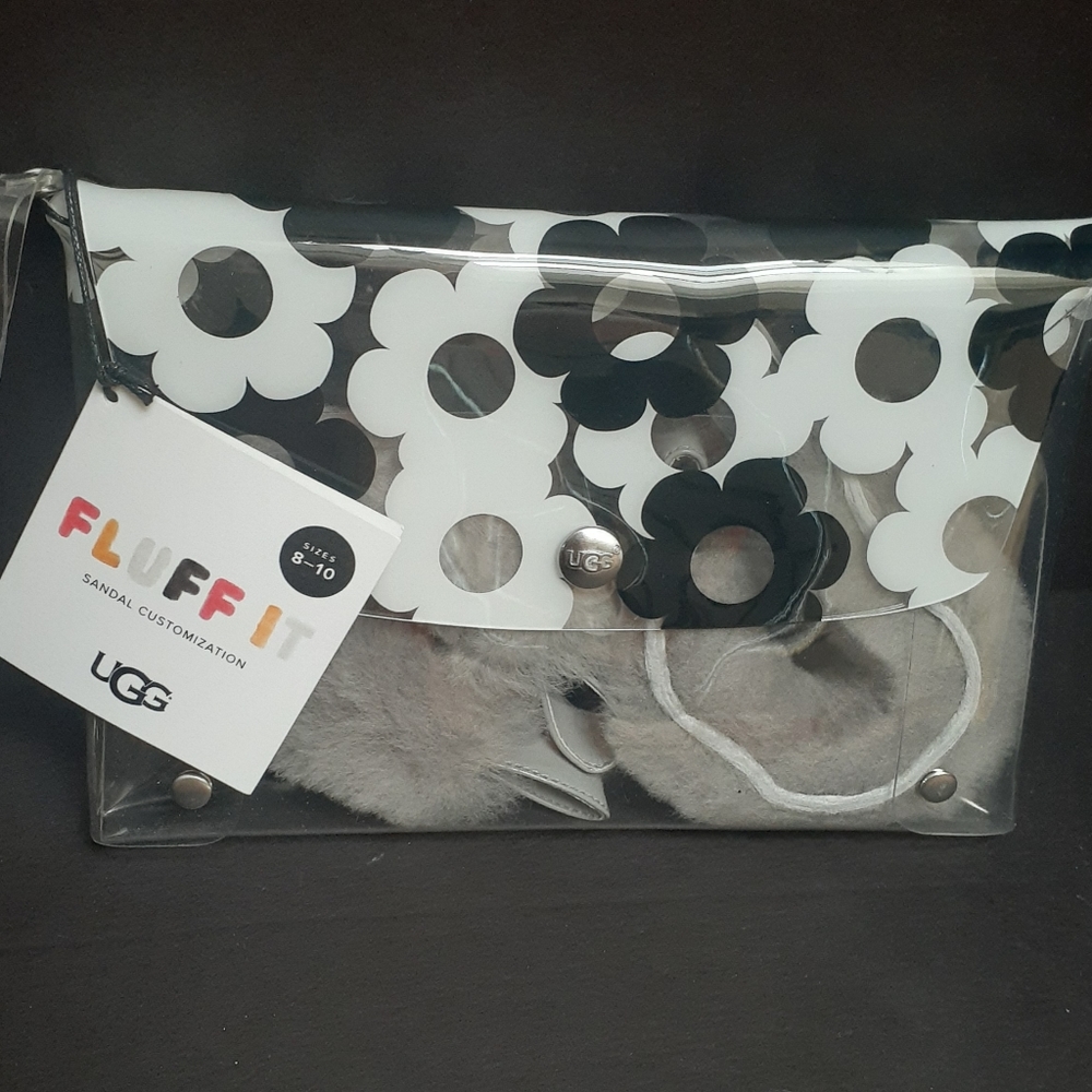 NWT - UGG FLUFFY STRAP SANDAL CUSTOMIZATION